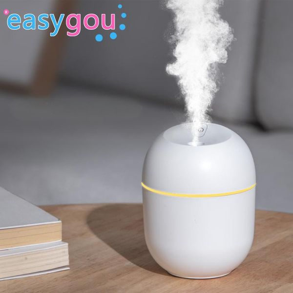 

mini ultrasonic air humidifier portable 220ml humidifier romantic soft light essential oil diffuser car purifier cool mist maker