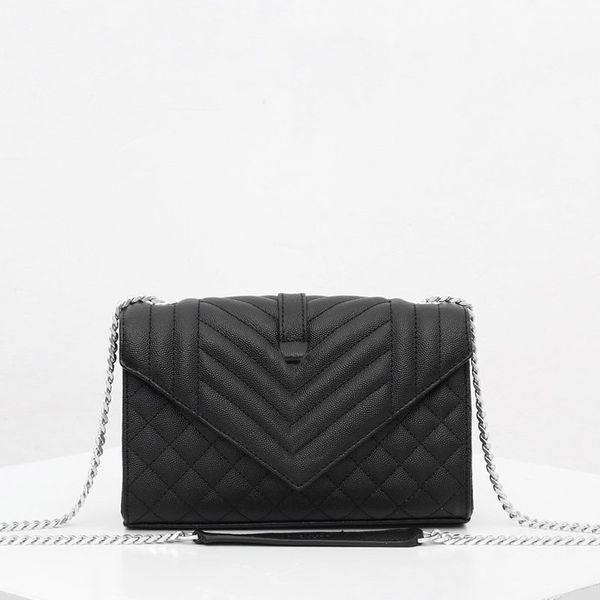 

classic bag ladies small chain crossbody shoulder purse grain embossed quilted leather envelope bag lingge caviar pattern handbag rs4ok mukk