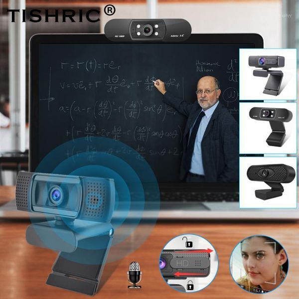 

tishric pc camera webcam 1080p 720p autofocus full hd flexible usb plug and play with microphone web cam webcamera for computer1