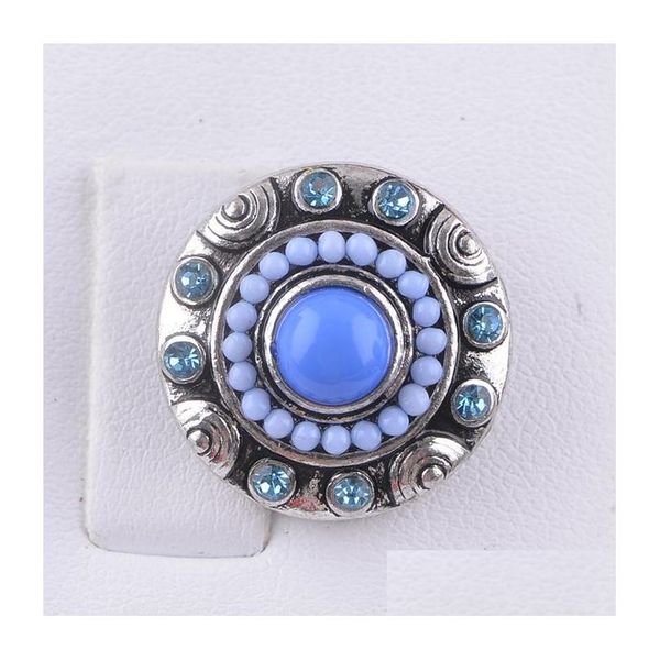 

new arrival noosa 18 mm snap button charms rhinestone pattern fit snap bracelets necklace ring earring ginger snap jewelry ieerp