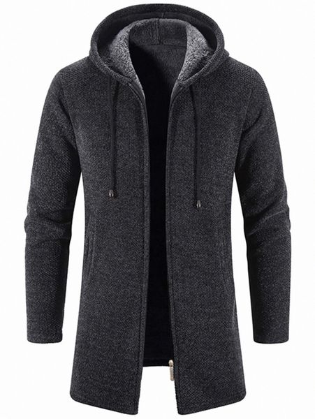 

men solid zip up drawstring hooded cardigan z3sl#, White;black