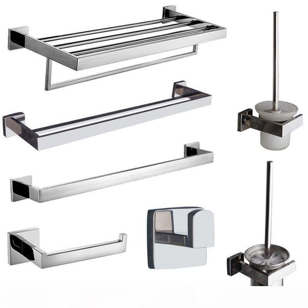 

sus304 stainless steel batnroom hardware silver toilet brush holder bathroom accessories sets durable type toilet brush holders bbycrv