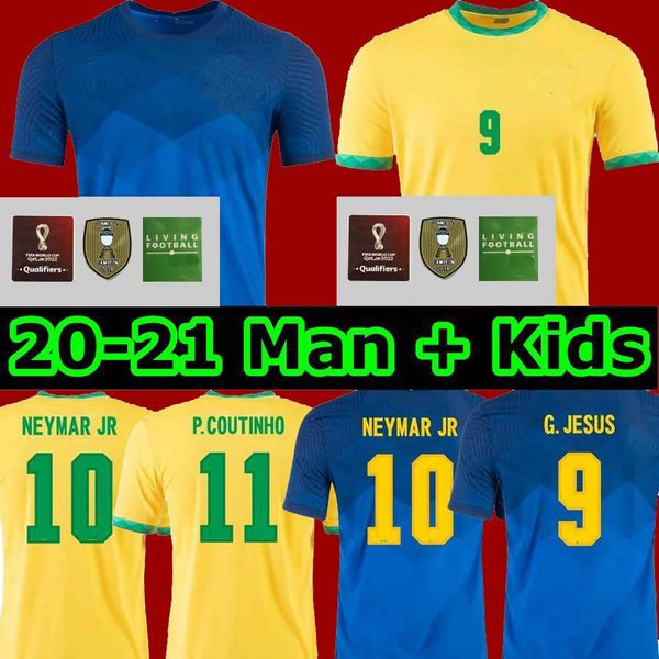 

2020 brasil jersey camiseta de fútbol home away g.jesus coutinho ronaldinho champions 2022 football shirts, Black;yellow