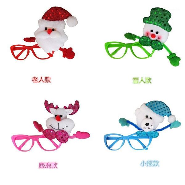 

christmas decorations supplies frame props decoration glasses dance performance party props1