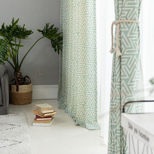 

curtain & drapes modern curtains for living dining room bedroom europeanstyle polyester-cotton fabric printed cloth finished productcustomiz