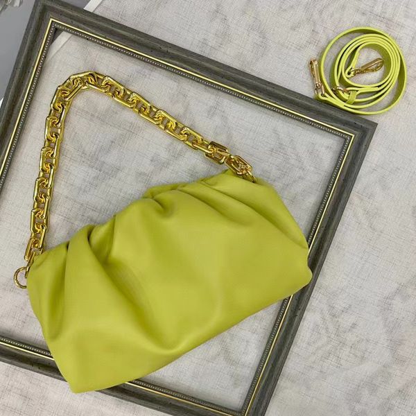 

clutch designer handbags big gold chain color matching soft cloud bag imported cowhide shoulder crossbody women bags fashion causal purses w