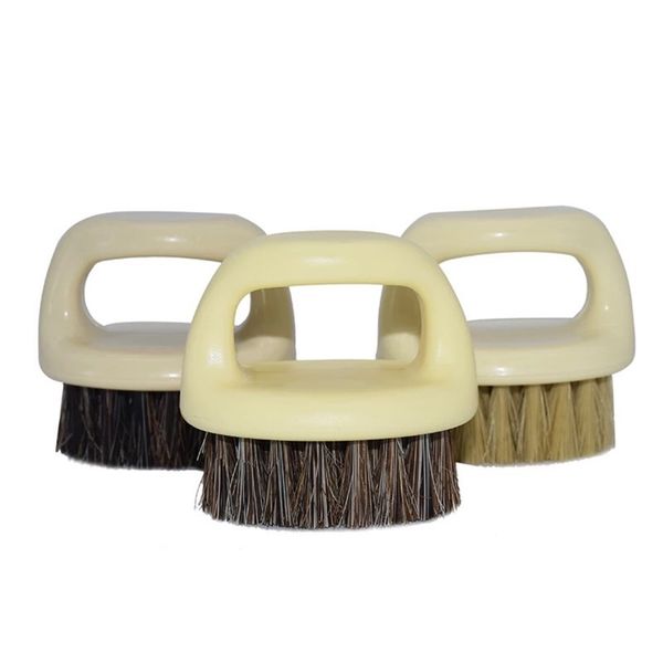 

retro finger ring brush plastic boar bristles elastic cleaning beard fashion modelling facial durable men brushes 2 4mx g2
