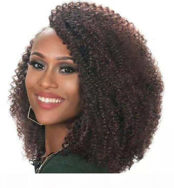 

malaysian full density 360 lace frontal wig remy afro curly wigs 360 lace front human remy hair wigs for women 180% density, Black;brown