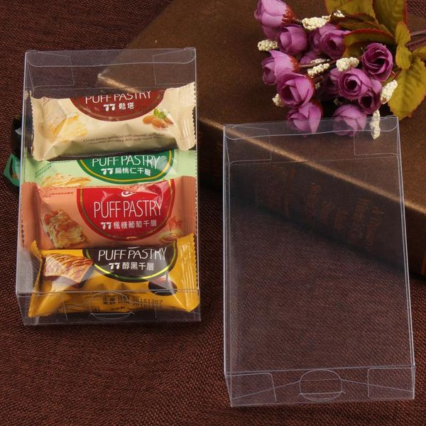 

5 шт. лот пвх пакет коробка различные размеры рентбузальный прозрачный пакет коробка пластиковая упаковочная коробка для сувенирной конфеты