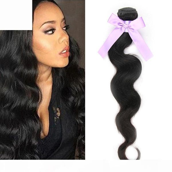 

grade 7a peruvian malaysian indian brazilian hair bundles weave 3 4 bundles 100% unprocessed brazilian body wave human hair wavy extensions, Black
