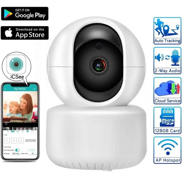 

ip camera icsee wifi 2mp home security camera ir night vision p2p wireless surveillance cctv network two way audio wifi