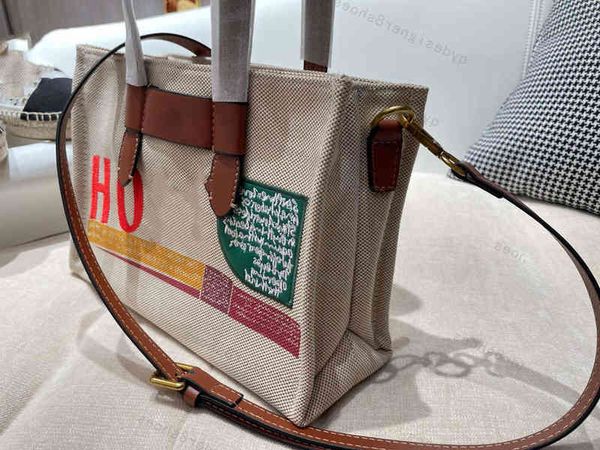 

2021 embroidered canvas women bags handbag designer tote brand 25*19cm