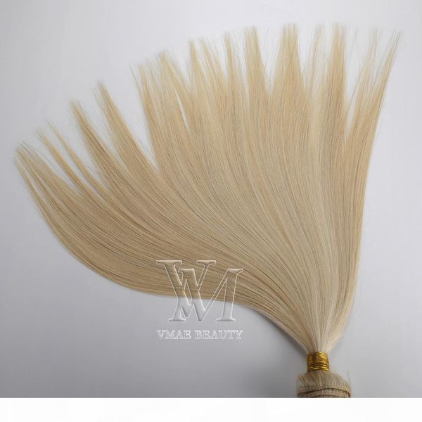 

european hair weft 12 to 26 inch platinum blonde sunkissed blonde remy hair human hair extension, Black