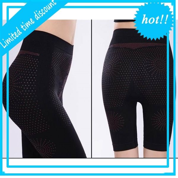 

wholesale-1pcs/lot women control panties butt hip up shaper underwear body far infrared magnetic therapy fat burning slimming pants, Black;white