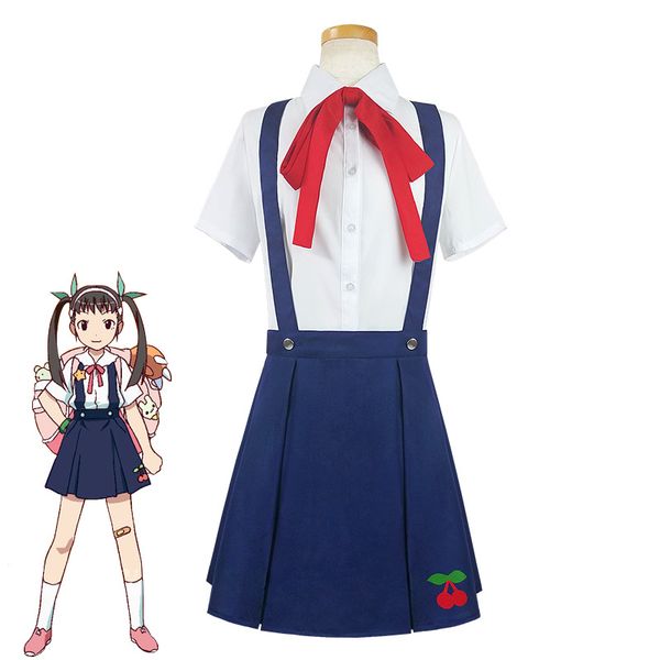 

anime costumes cos bakemonogatari eight nine temple true night snail clothes bakemonogatari cosplay costume girl jk uniform, Black
