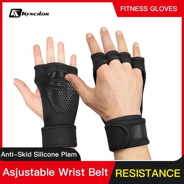 

половина пальцев тренажерный зал перчатки тяжеловес спортивные упражнения тяжелые перчатки для тела подъемные перчатки для тела здание спорт, Black