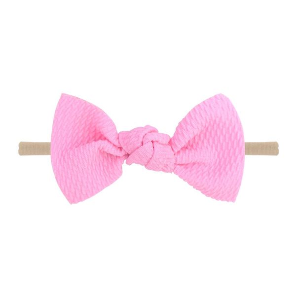 

20 colors nylon baby headband with messy bow girl hairbows infant solid samll bow headwrap newborn headwear hair accessories q sqcieq