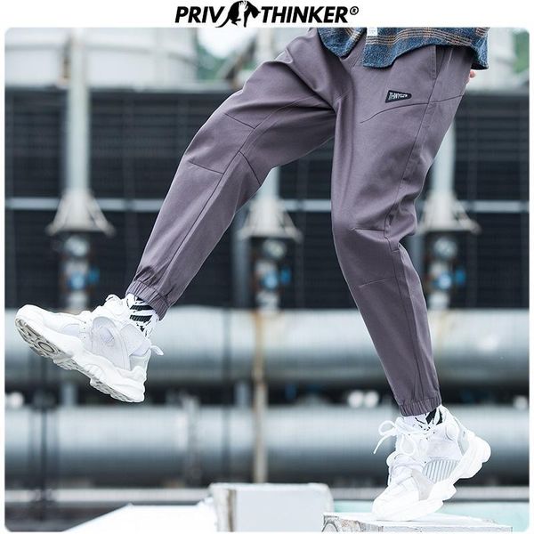 

men harajuku pockets 2020 ankle-length pants men's casual japan style joggers male korean summer harem sweatpants1, Black