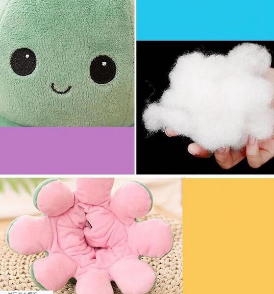 

double side color plush toys reversible flip ocs stuffed plush doll soft simulation reversible plush toys