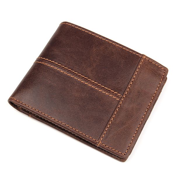 

brand mens wallets genuine leather man short wallet coin purses bag men wallet for credit cards european and american style wallets for men