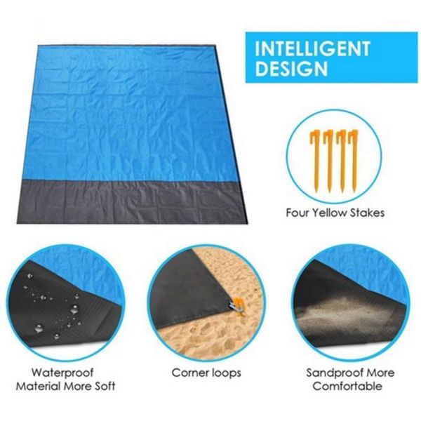 

portable picnic beach mat waterproof beach mat outdoor picnic camping1