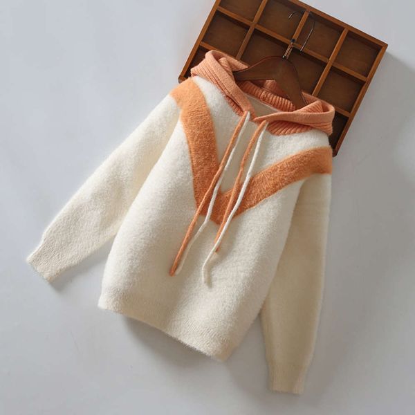 

and winter autumn 2020 new children's pullover mink fce sweater t-shirt girls' hoodie, Blue