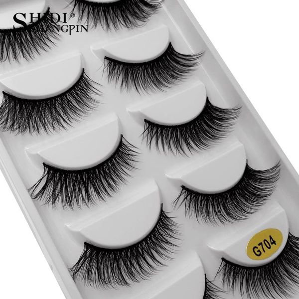 

5 pairs lashes false eyelashes 3d mink lashes natural long mink eyelashes faux false eye lashes for mink cilio makeups maquiagem wmtyuf