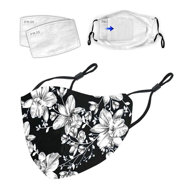 

fast delivery masque headband pm2.5 outdoor washable reuse face mask protection floral printing mouth mask mscara protectora bbyihx xmhyard