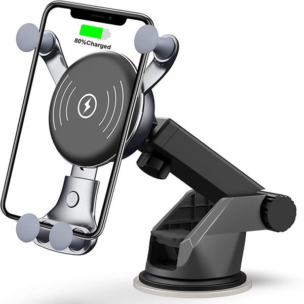 

2020 new wireless charger dashboard windshield car mount cell phone holder