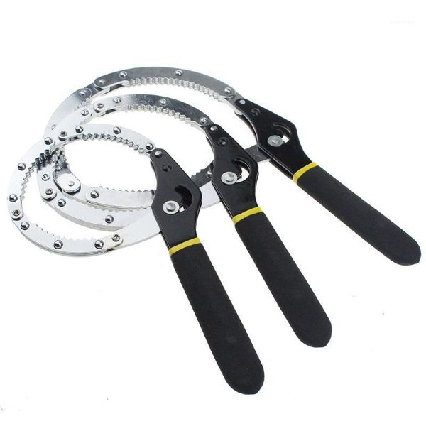 

55-75/75-95/95-115mm carbon steel oil filter removel strap wrench spanner car repair hand tool1