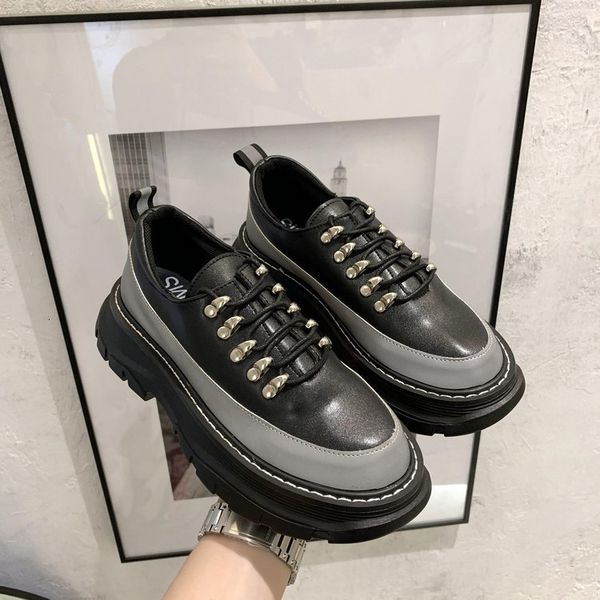 

2021 new spring autumn with low-lace up mode comfortable anti-slip-resistant to wear of women shoe casual shoes v7ls, Black;white