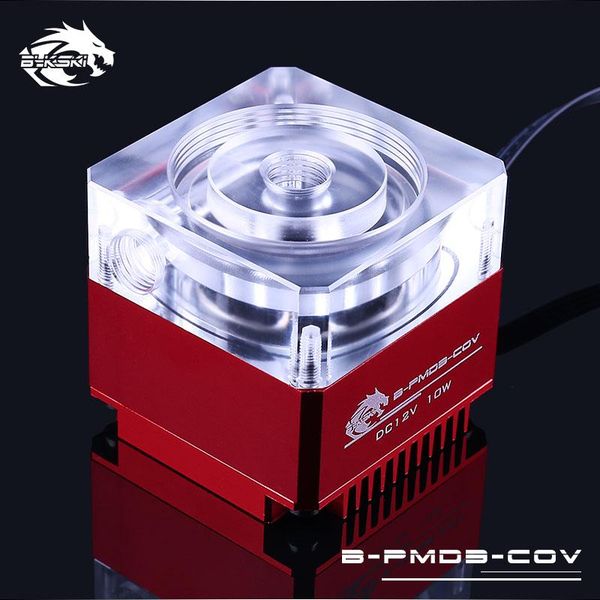 

bykski b-pmd3-cov 5v rgb water cooling pump with heatsink 600l ddc red