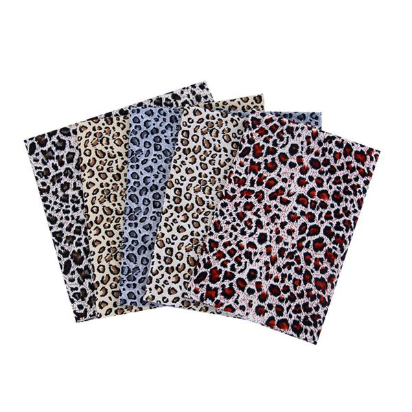 

fabric 100% cotton and leopard print stickers for sewing, patchwork, handicrafts, 48x48cm, you five.8uy, Black;white
