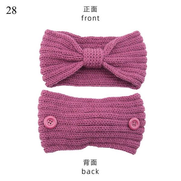

winter elastic wool knitted women headband button wide head wrap mask holder bandage stretch turban hairband hair accessories q bbygxy
