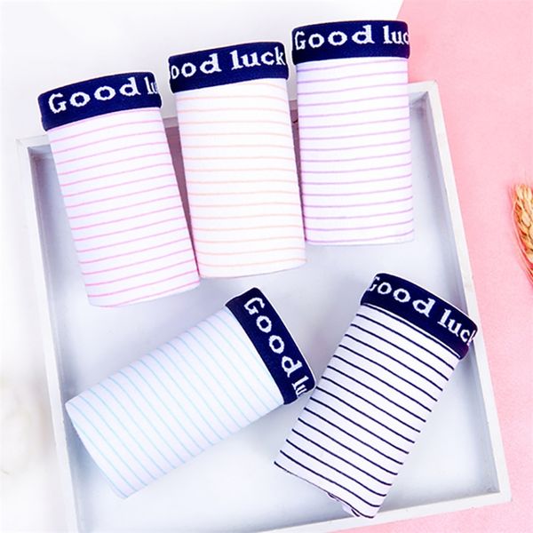

5pcs/lot cotton panties women's boyshort new female breathable pants ladies underwear girls underpant fat boxer shorts 201112, Black;pink