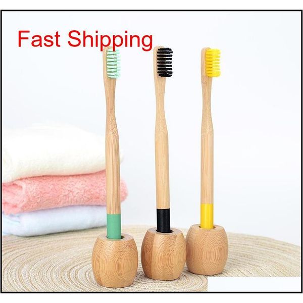 

dupont bristle bamboo toothbrush natural l bathroom round handle kraft package colorful biodegradable e qyljwv dh_seller2010