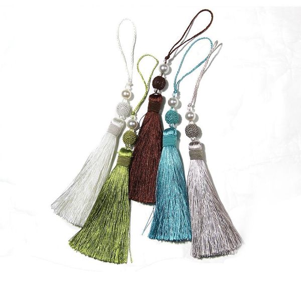 

1pc hanging rope silk tassels fringe sewing bang tassel trim key tassels for diy curtain accessoriesfor home decoration h qylips