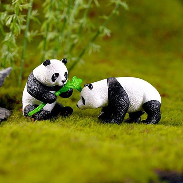

miniature resin pandas mini garden plant flowers pot bonsai dollhouse decoration