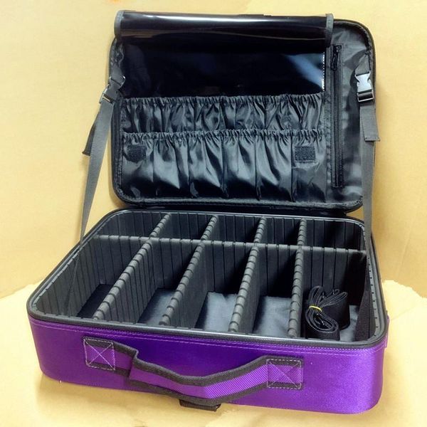 

women cosmetic bag case makeup box travel make up organizer large capacity professional cosmetics pouch suitcase brushes storage
