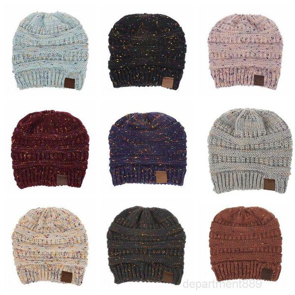 

women ponytail beanie fashion knitted horsetail outdoor woolen ski skull cap winter warm wool casual knitting hat owc3593