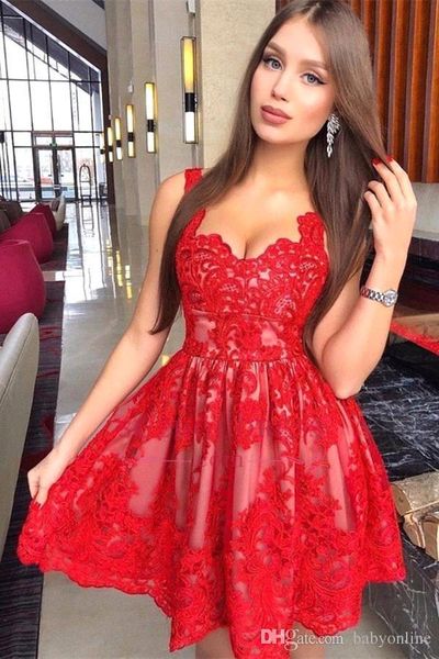 

красные кружевные платья homecoming 2019 new arabic линия spaghetti rebals colrehous tulle prom cocktail вечернее платье, Blue;pink