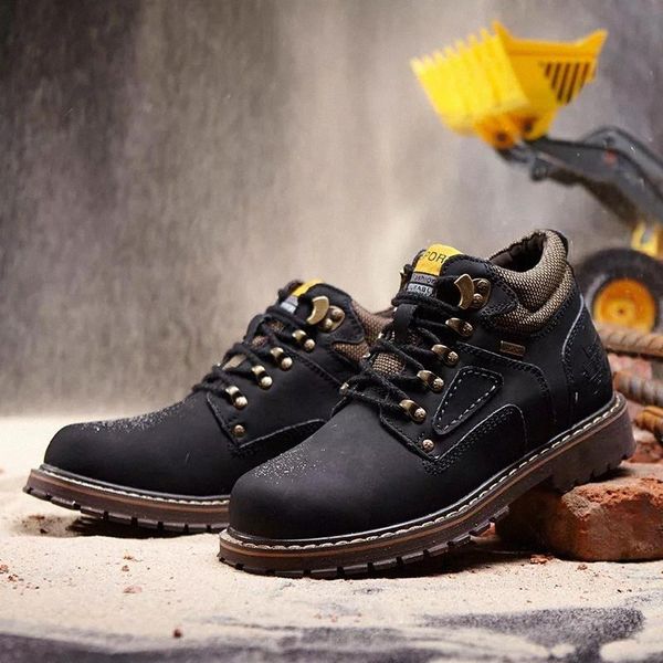 

men boots winter man ankle boots genuine leather men snow boots round toe plush keep warm men footwear trendy shoes big size 47 #4z04
