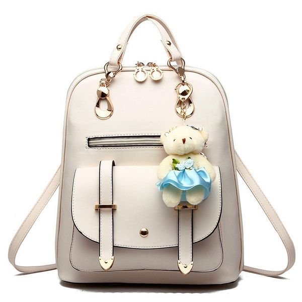 

hbp non-brand women's bag goods ins women's backpack schoolbag japanese and korean leisure college wind bear puppet pendant 7 spor