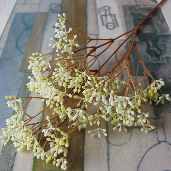 

decorative flowers & wreaths 1pc artificial false baby's breath gypsophila wedding decoration birthday diy po props flower heads branch