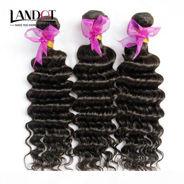 

peruvian deep wave curly virgin hair weave bundles 3pcs lot unprocessed peruvian deep wavy curly remy human hair extensions natural color, Black