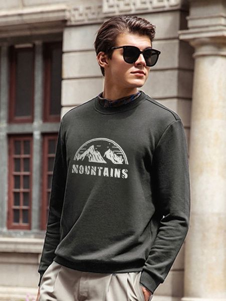 

men cartoon & letter print sweatshirt b8qr#, Black