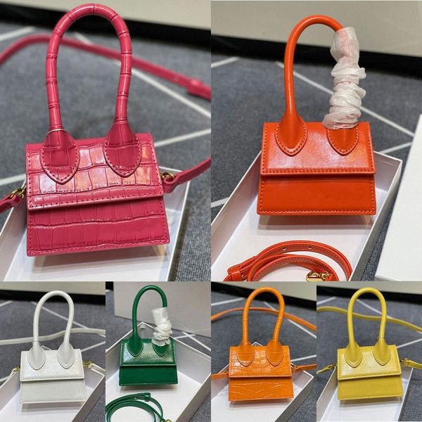 

two sizes alligator le chiquito mini bags small women purse handbag designer split crocodile matte suede leather bag noeud hand coin flap z0