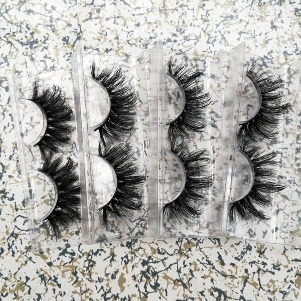 

false eyelashes sales wholesale 25mm 3d real mink with glitter paper box