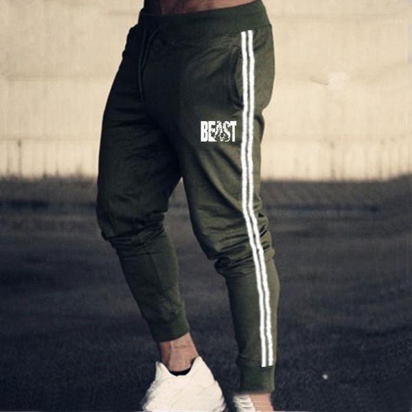 

2020 new mens cotton sweatpants joggers autumn winter man gyms fitness bodybuilding workout trousers men casual pencil pants1, Black