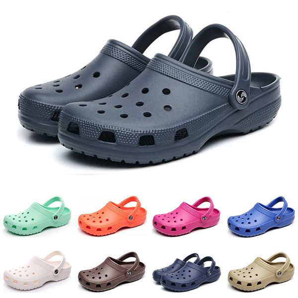 

new men women fashion sandals clog triple white black red khaki pink storm blue mens slippers beach l shoes size 36-45